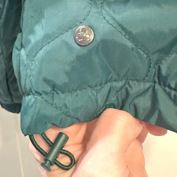 Zella Quilted Bomber Jacket in Green Moss NWOT - Picture 5 of 6